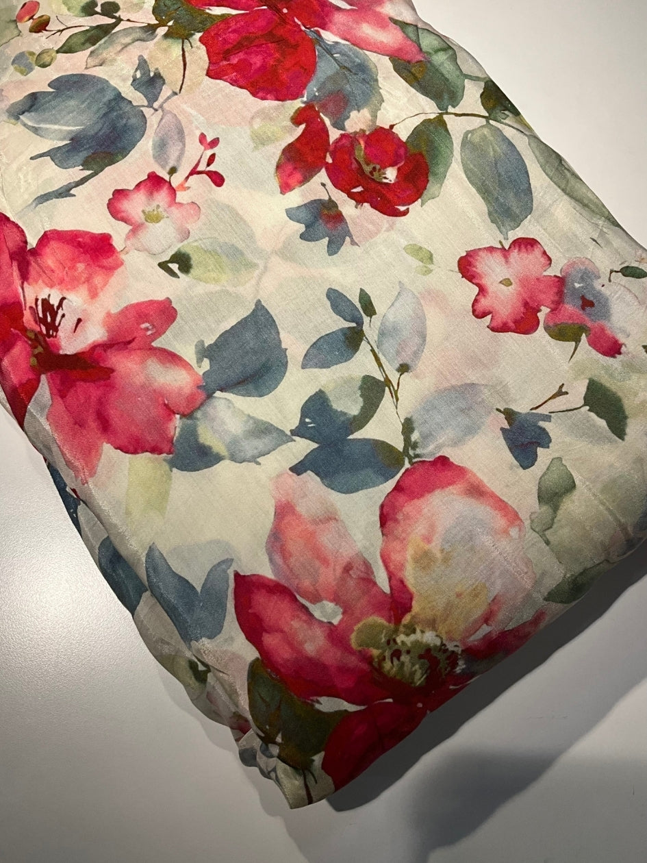 Printed Muslin Fabric