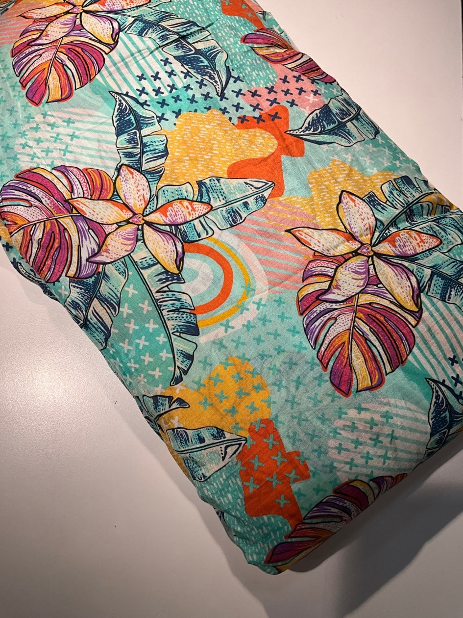 Printed Muslin Fabric