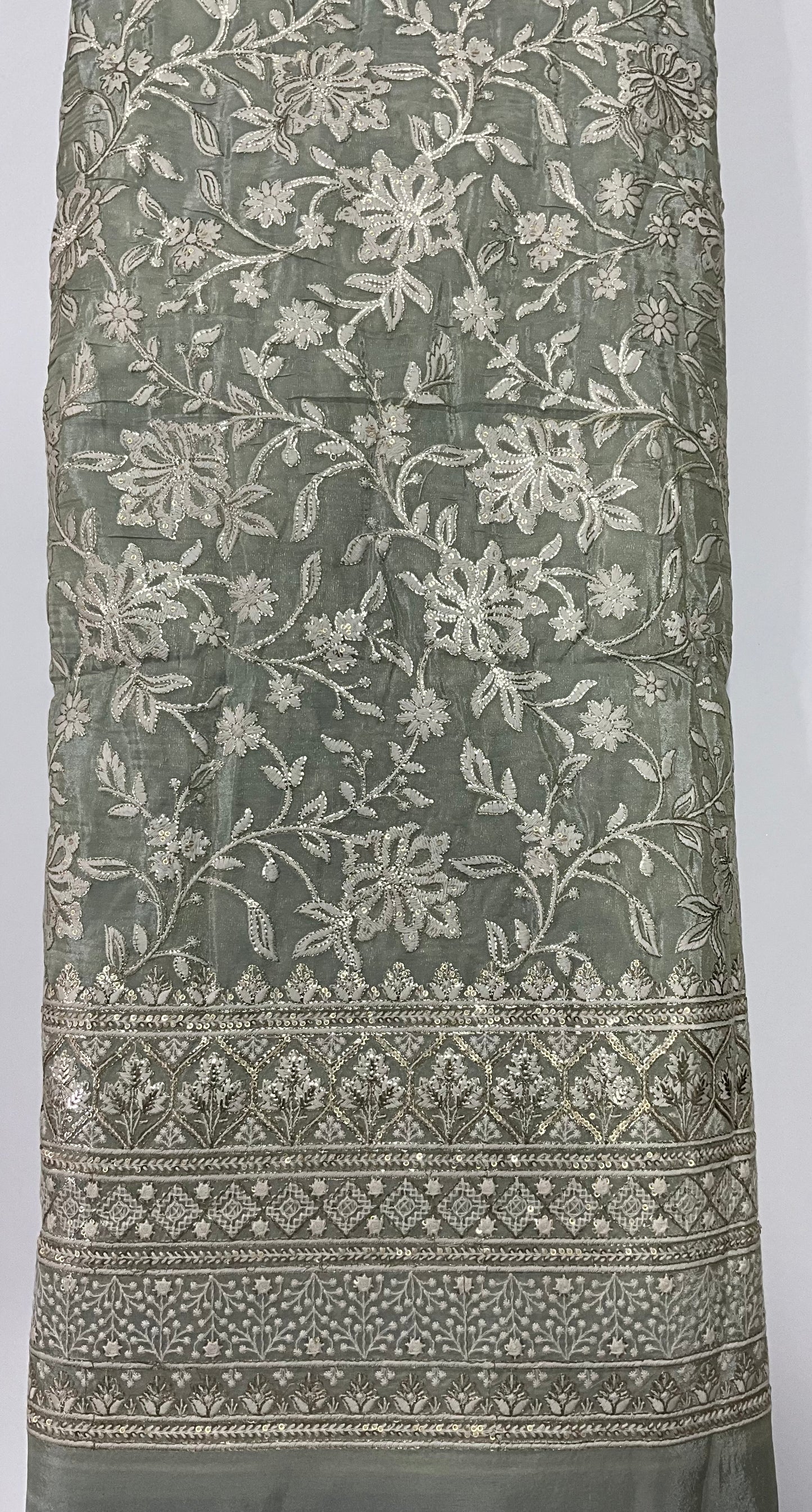 Georgette Tissue Foil Embroidery