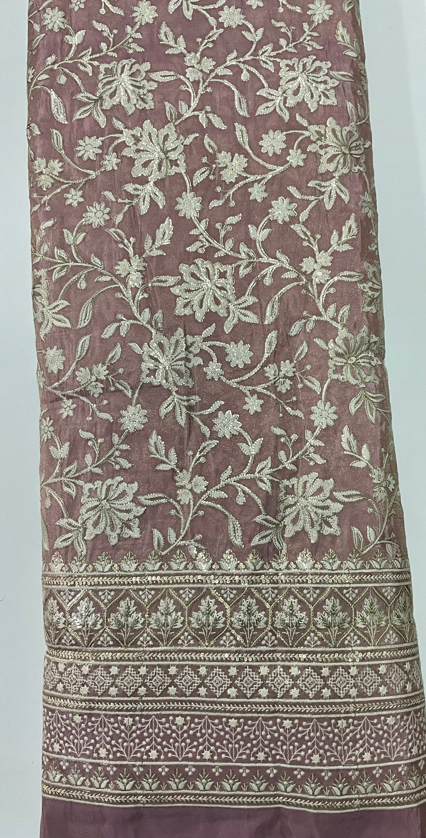 Georgette Tissue Foil Embroidery